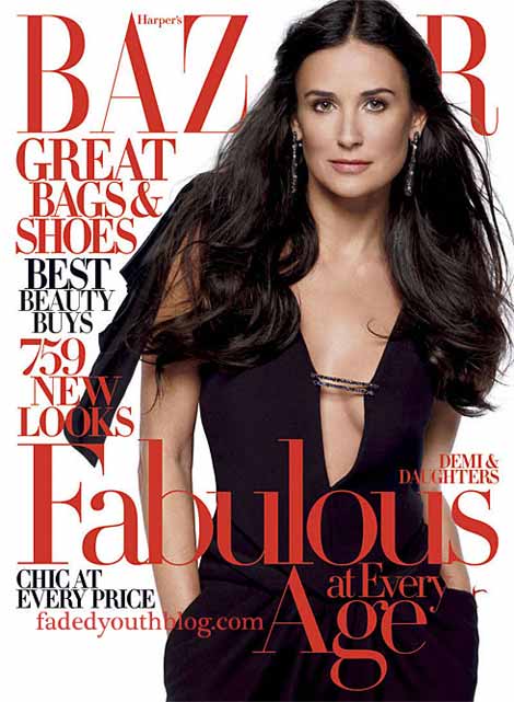ashton kutcher and demi moore daughter. Demi Moore is the cover girl